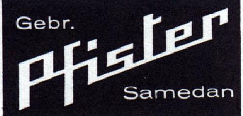 Historisches Logo Gebrüder Pfister
